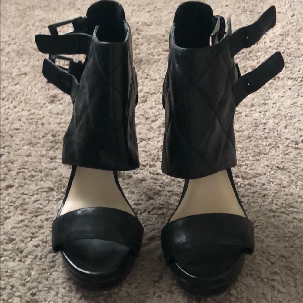 Nine West heels with ankle wrap buckles